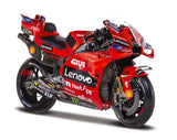 Maisto 1:6 Scale Ducati Desmosedici GP24 MotoGP Diecast Model Motorcycle, Lenovo Team Racing Replica