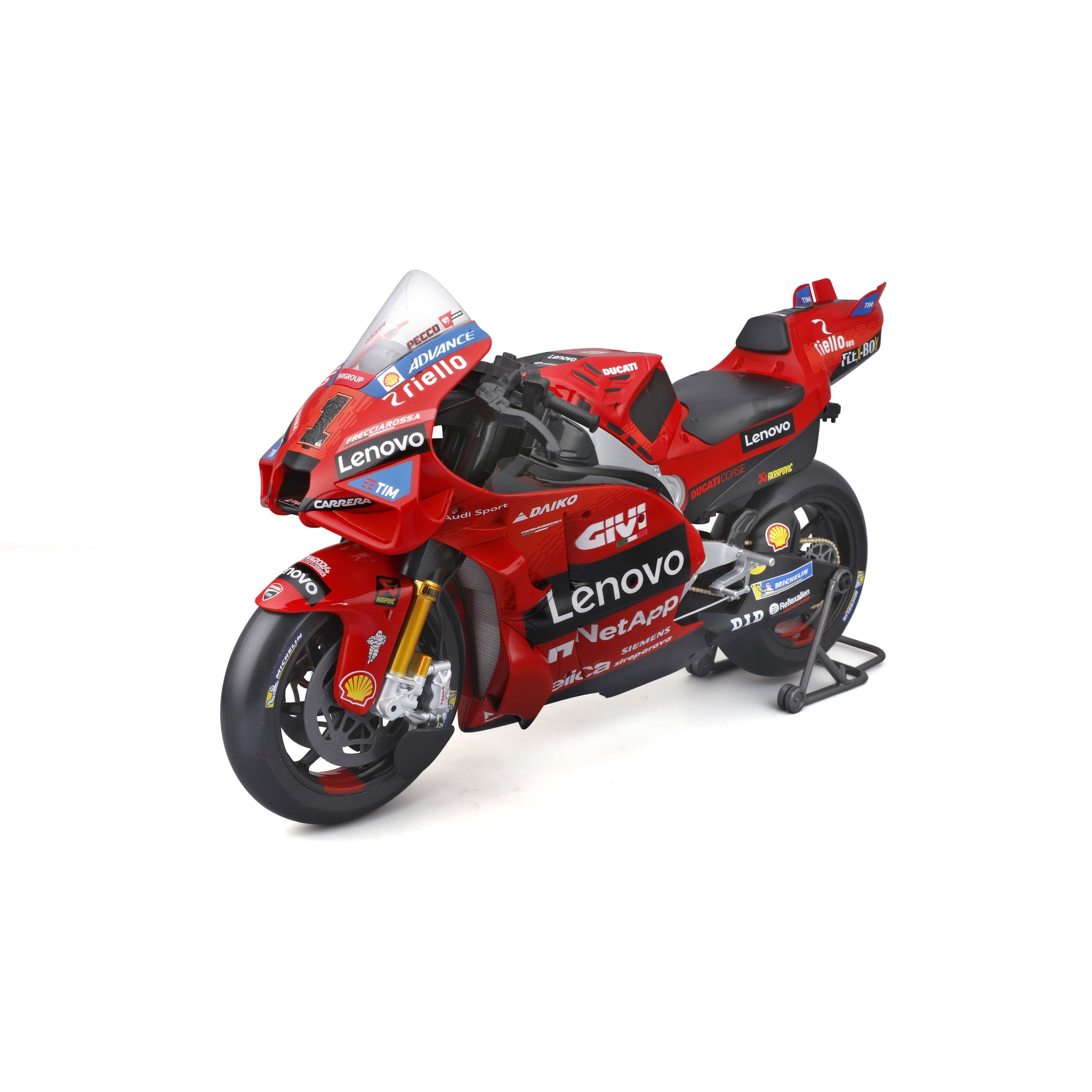 Maisto 1:6 Scale Ducati Desmosedici GP24 MotoGP Diecast Model Motorcycle, Lenovo Team Racing Replica