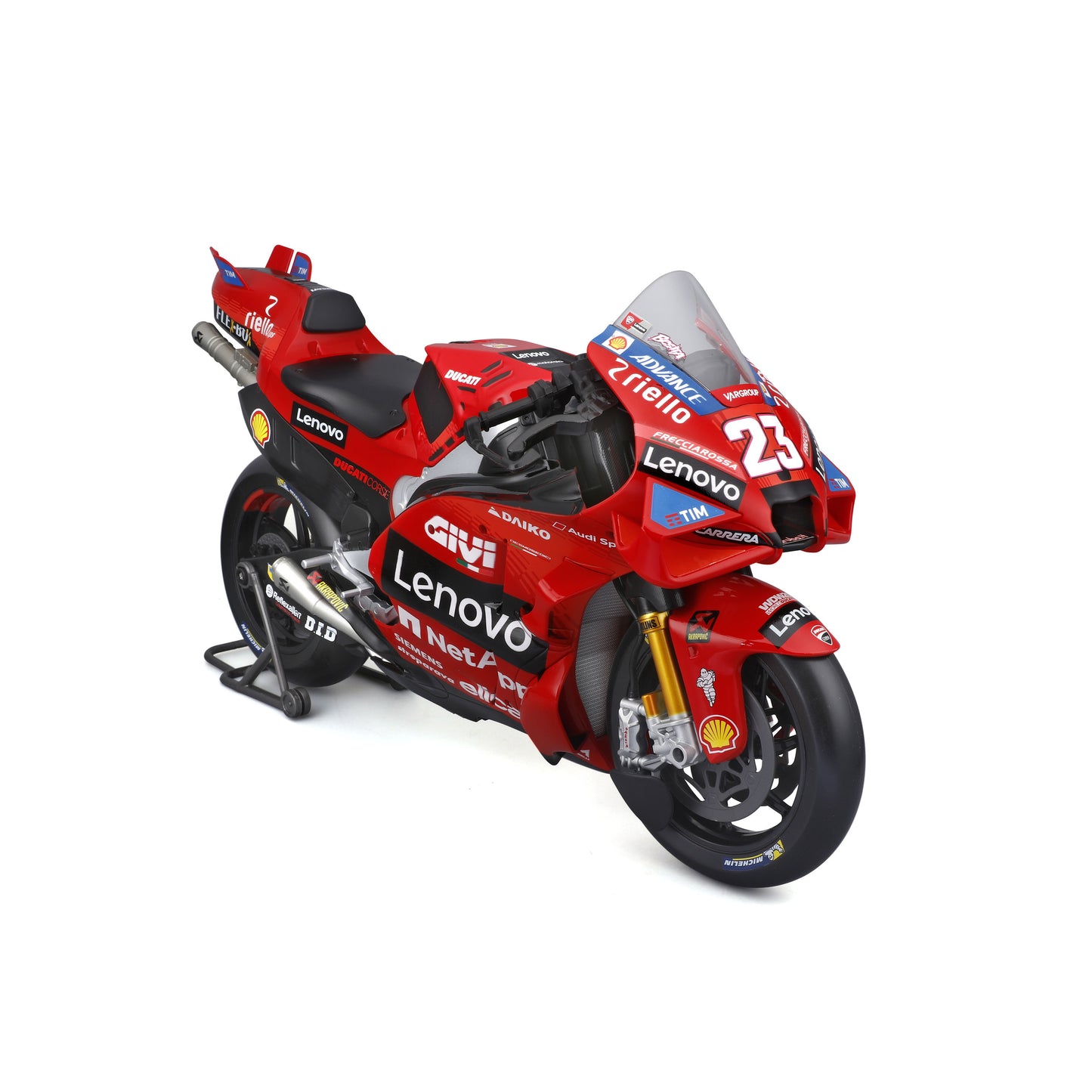 Maisto 1:6 Scale Ducati Desmosedici GP24 MotoGP Diecast Model Motorcycle, Lenovo Team Racing Replica