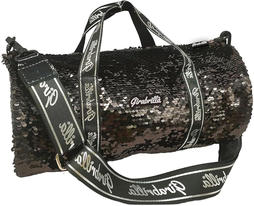 Girabrilla - Sport Bag With Reversible Sequins - Black