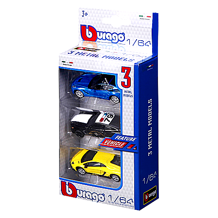 1:64 Vehicles, 3-PK.