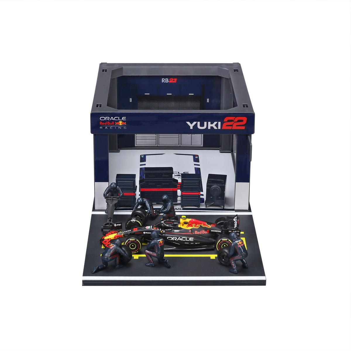 Bburago 1: 43 Formula (without helmet & plastic stand) - Red Bull Racing RB21 (2025) 2 - Pk. (Vertical) Die-Cast Model Car