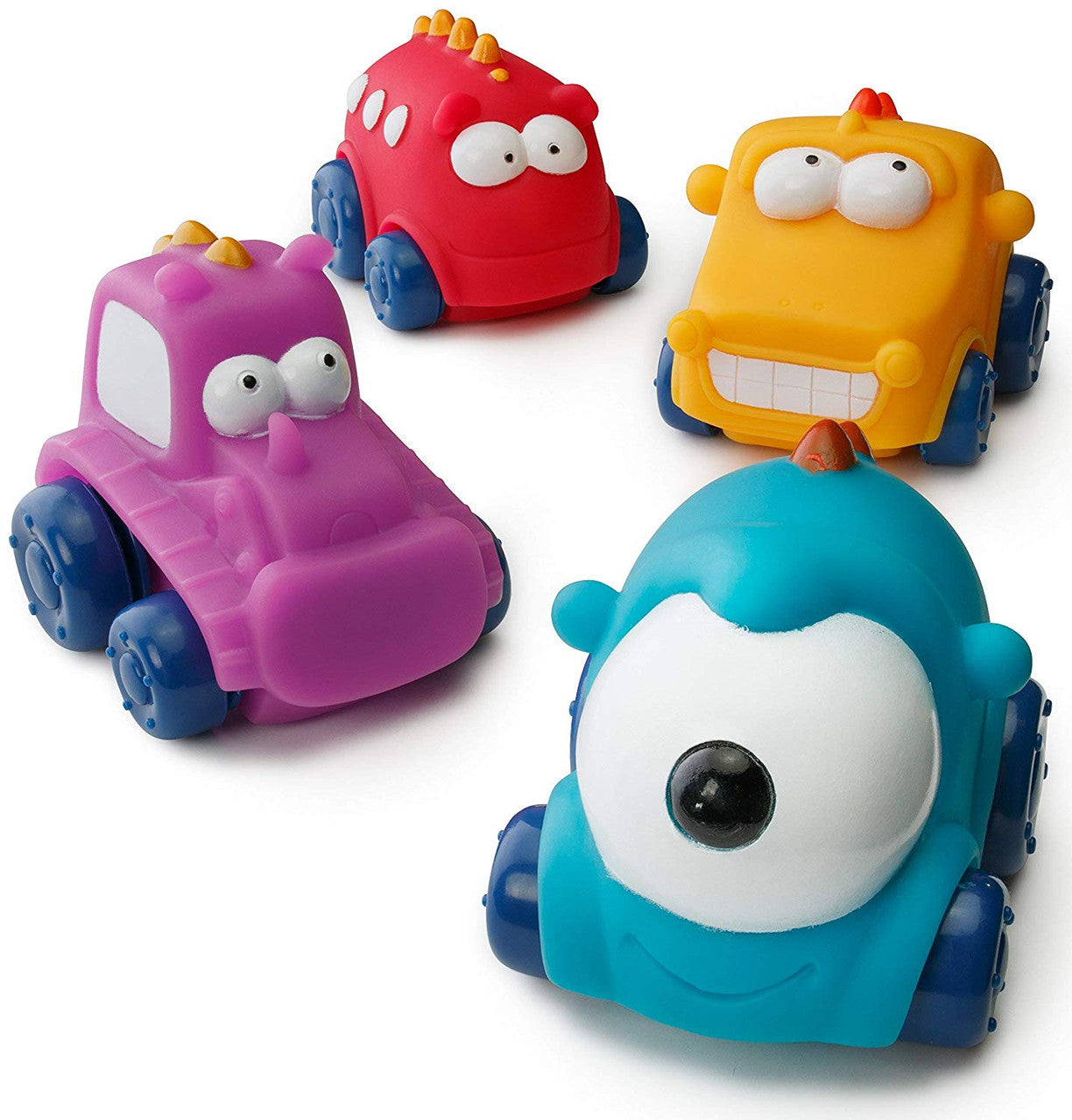 Little Hero Monster Mover 5pc Bath Toy Set - Super Bright, Safe & Soft Multicolour Toys for Toddlers 18M+