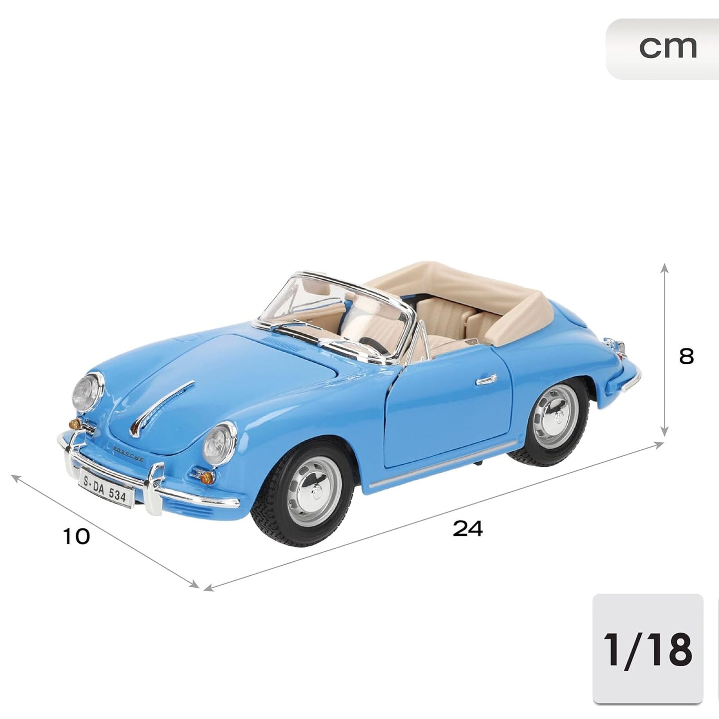 1:18 (Coll B) - PORSCHE 356B CABRIOLET (1961)