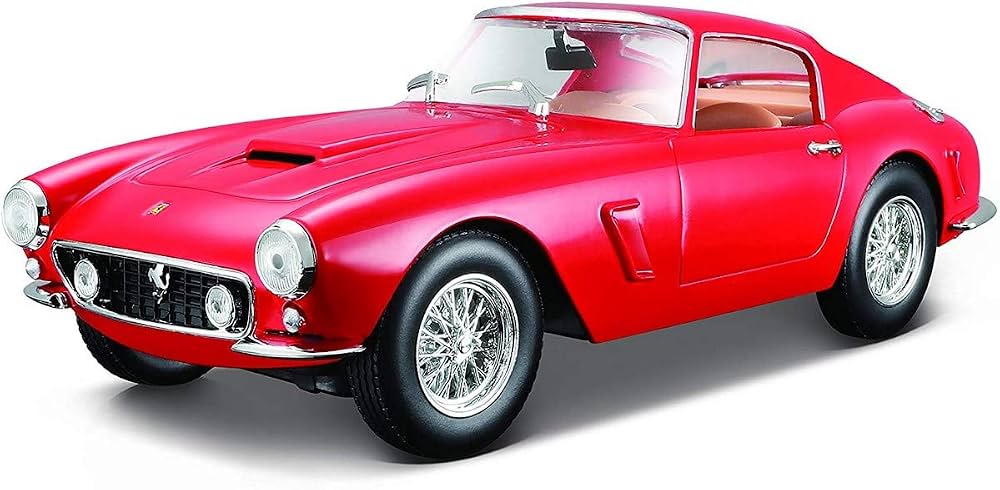 1:24 Ferrari 250 GT Berlinetta Passo Corto Race and Play Red Diecast Model (18-26025)