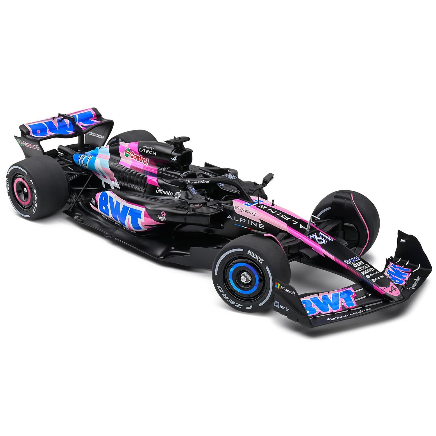 1:43 Formula (without helmet & plastic stand) - Alpine A524 (Bahrain GP) (2024)