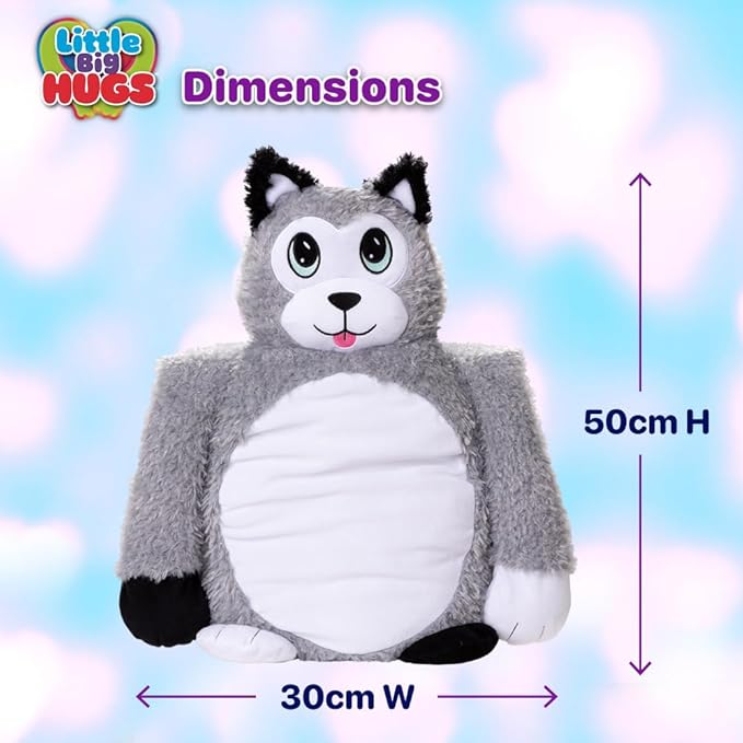 Little Big Hugs Large Grey Husky