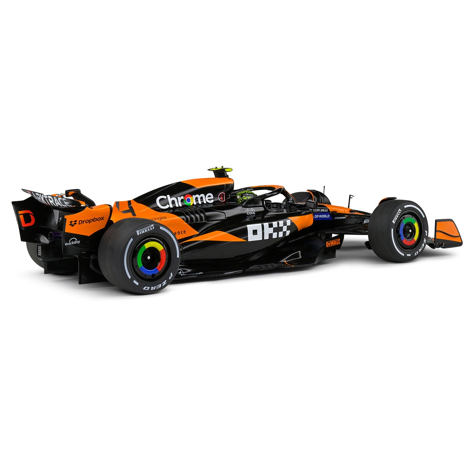 1:43 Formula (with helmet & plastic stand) - McLaren Team MCL38 (Miami GP) (2024)