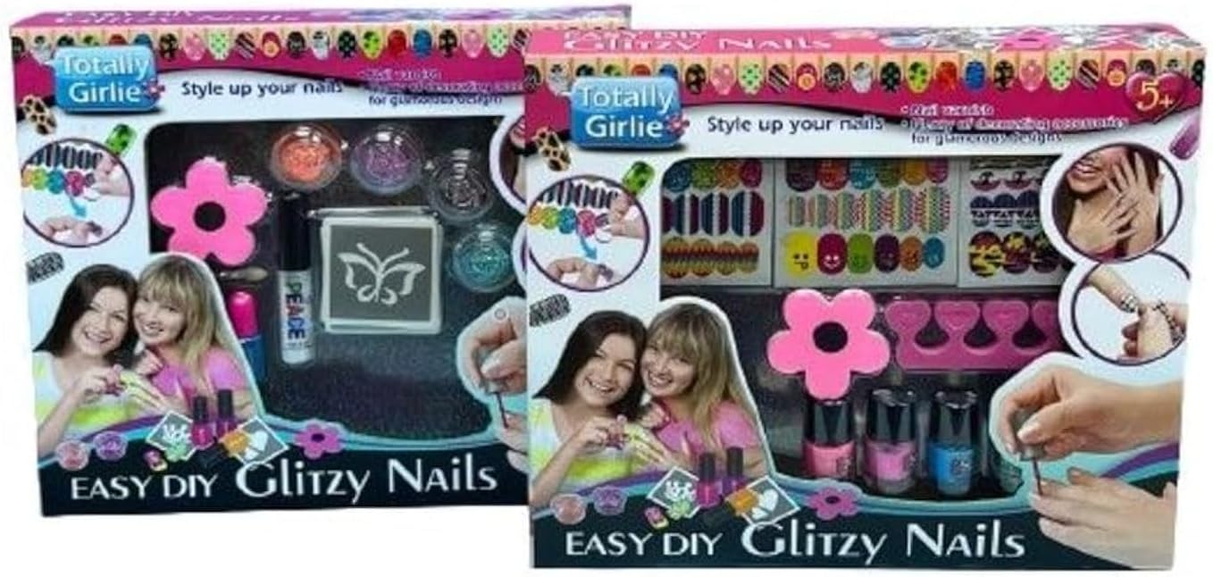 Totally Girlie - Easy Glitzy Nails DIY Crafts Kit
