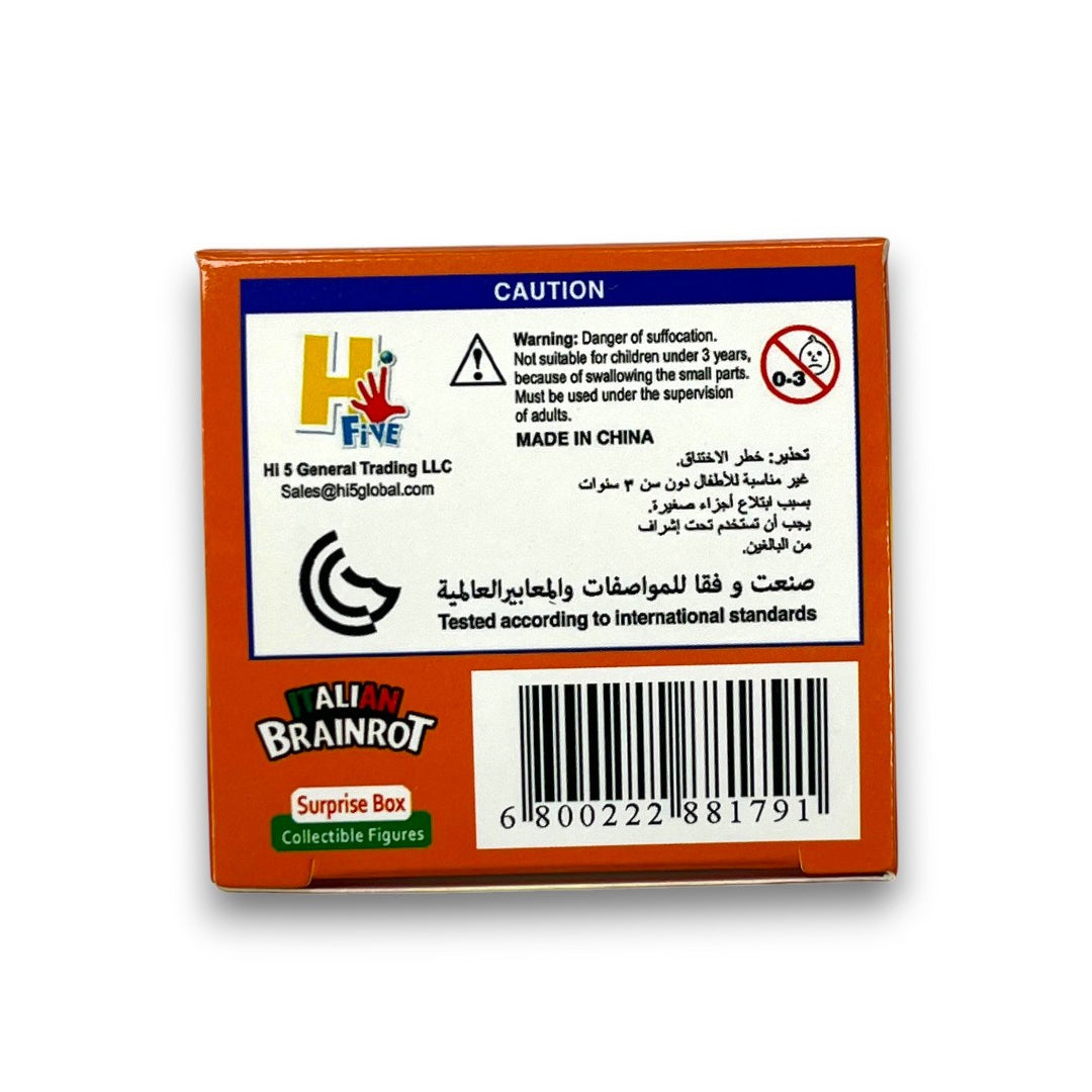 Italian Brainrot Single Pack Surprise Figure – 3.5 Inch Collectible (16 Styles Assorted)