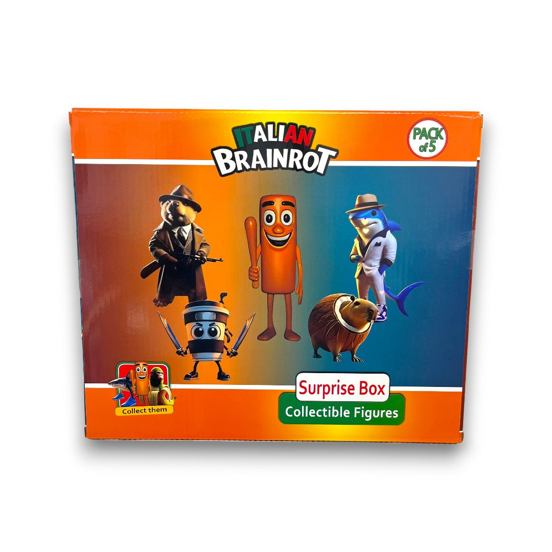 Italian Brainrot 5-Pack Surprise Figures â€“ 5 Inch Collectibles (5 Styles Assorted)