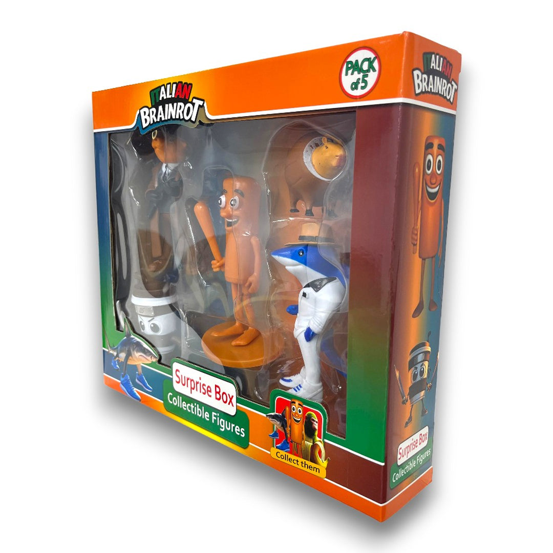 Italian Brainrot 5-Pack Surprise Figures â€“ 5 Inch Collectibles (5 Styles Assorted)