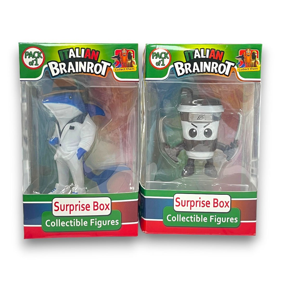 Italian Brain Box Italian Brainrot Surprise Figure – 5 Inch Collectible (1 Pack, 8 Sty ...