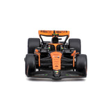 Bburago 1: 43 Formula (without helmet & plastic stand) - McLaren Team MCL38 (2024) 2 - Pk. (Vertical) Die-Cast Model Car