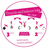 Chillafish - Bunzi 2-in-1 Gradual Balance Bike (Pink)