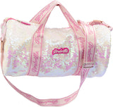 Girabrilla - Sport Bag With Reversible Sequins - White