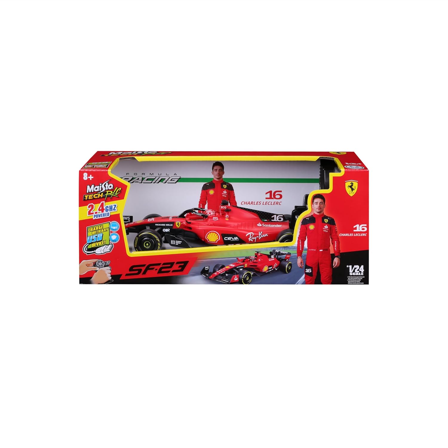 1:24 F1 - Ferrari SF-23 - 2.4 GHz (USB rechargeable)