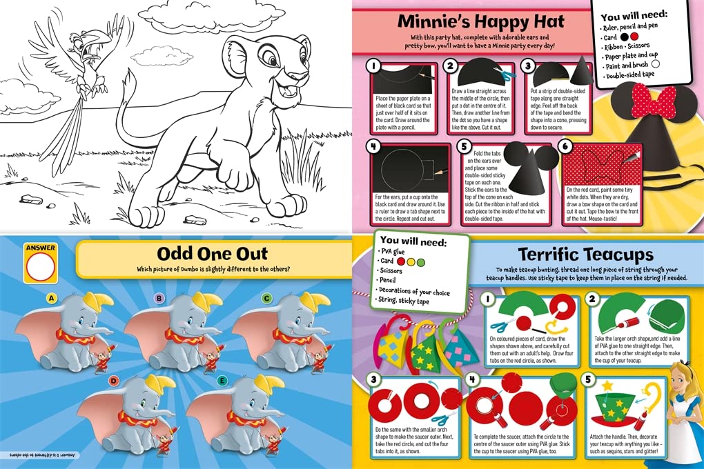 Disney: Activity Book & Craft Kit Paper Creations