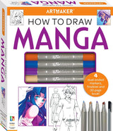 Hinkler Art Maker Essentials : How To Draw Manga Kit (White)