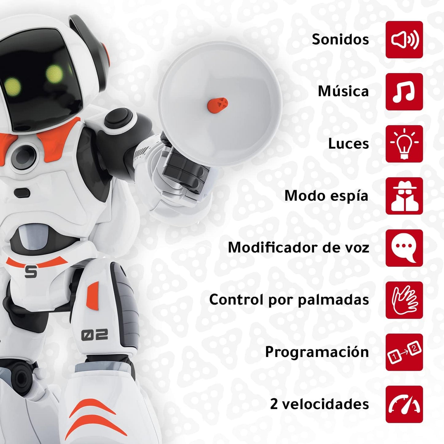 Xtrem Bots - James The Spy Bot Smart RC Robot