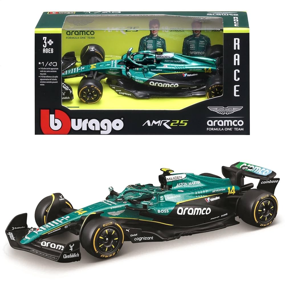 1:43 Aston Martin AMR25 #14 Fernando Alonso (Team AMR25) 18-38250