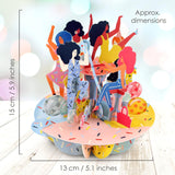 Santoro Pirouette, 3D Pop Up Greeting Card - Girls Just Wanna Have Fun - For Her, For Girls, For Mum, Birthday, Celebration