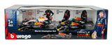 Bburago 1: 43 Red Bull Racing â€“ 4 pack (without helmet and stand) Die-Cast Model Car