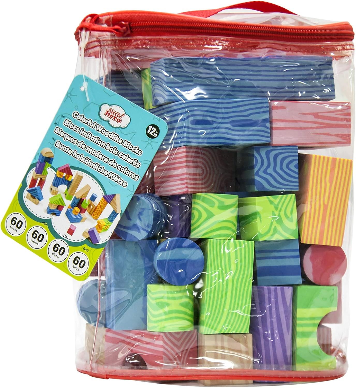 Little Hero - Colorful EVA Woodlike Blocks 60pcs