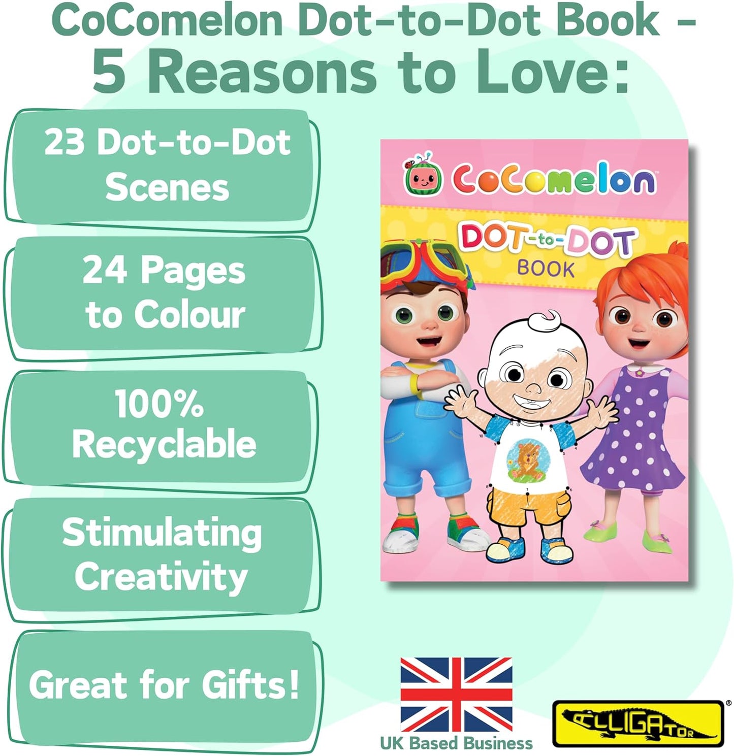 Cocomelon Dot-to-Dot Book