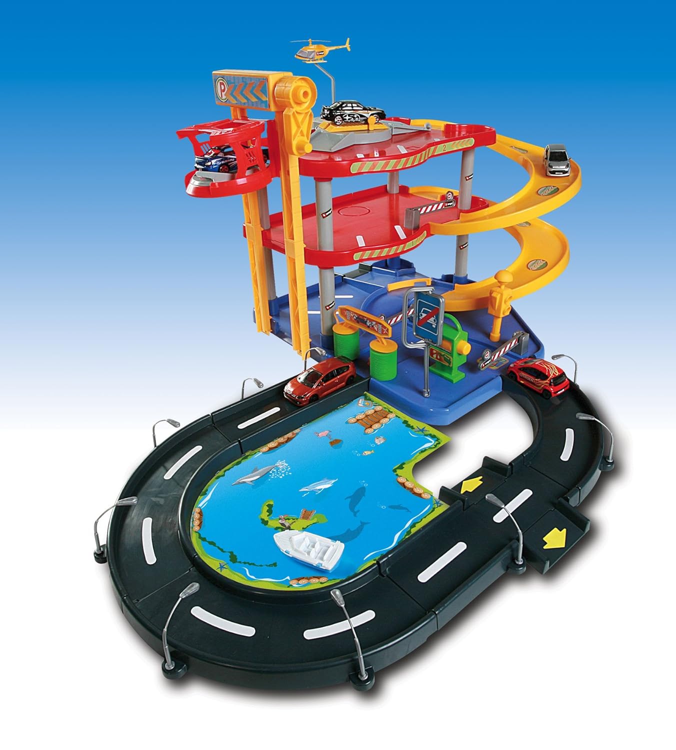 1:43 Collezione PARKING PLAYSET incl. 2 CARS