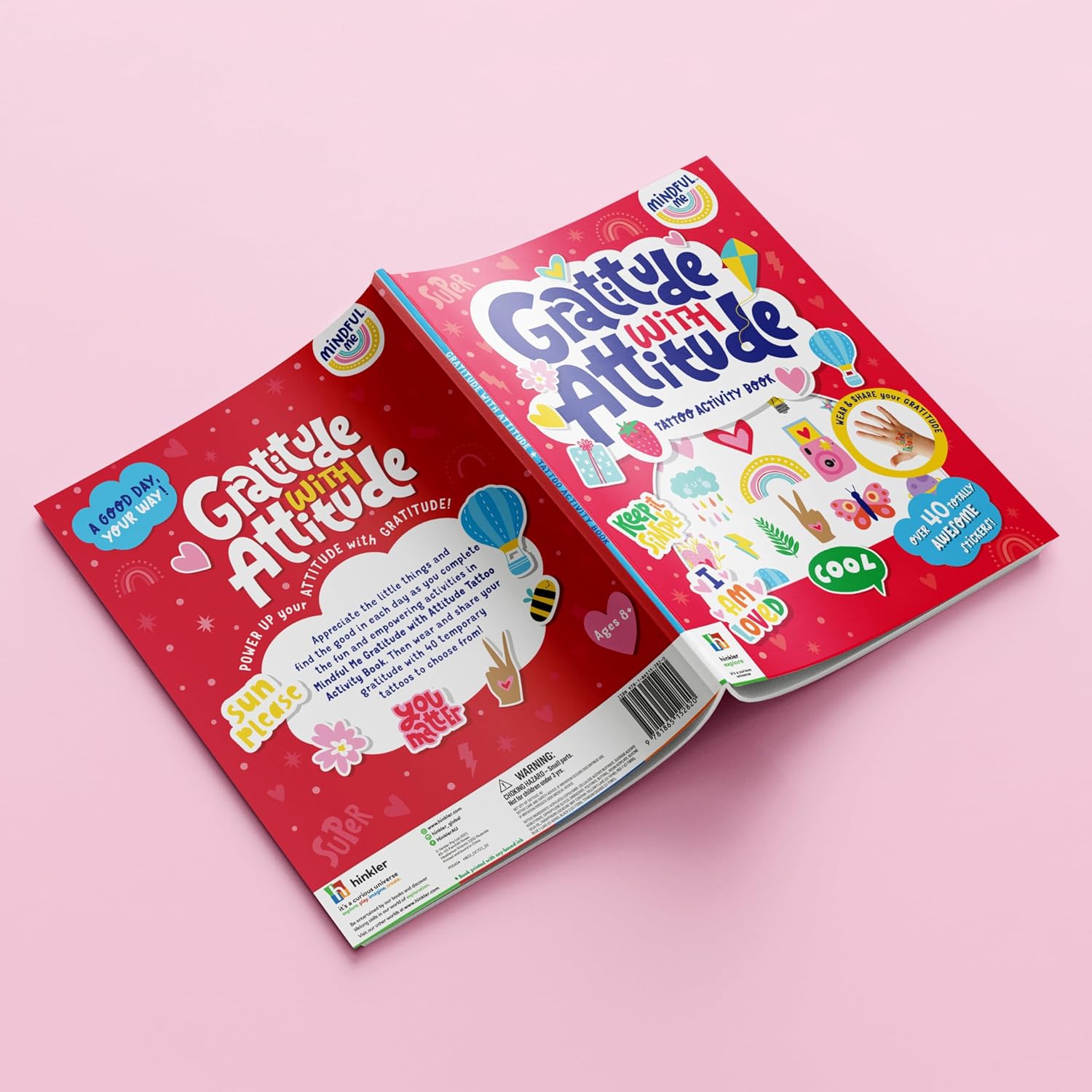 Mindful Me Gratitude with Attitude Tattoo Activity Book