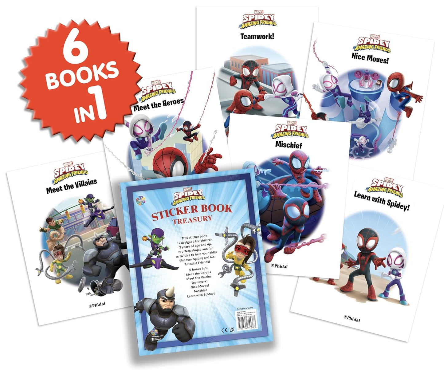 Marvel Spidey & Friends Sticker Book Treasury Book