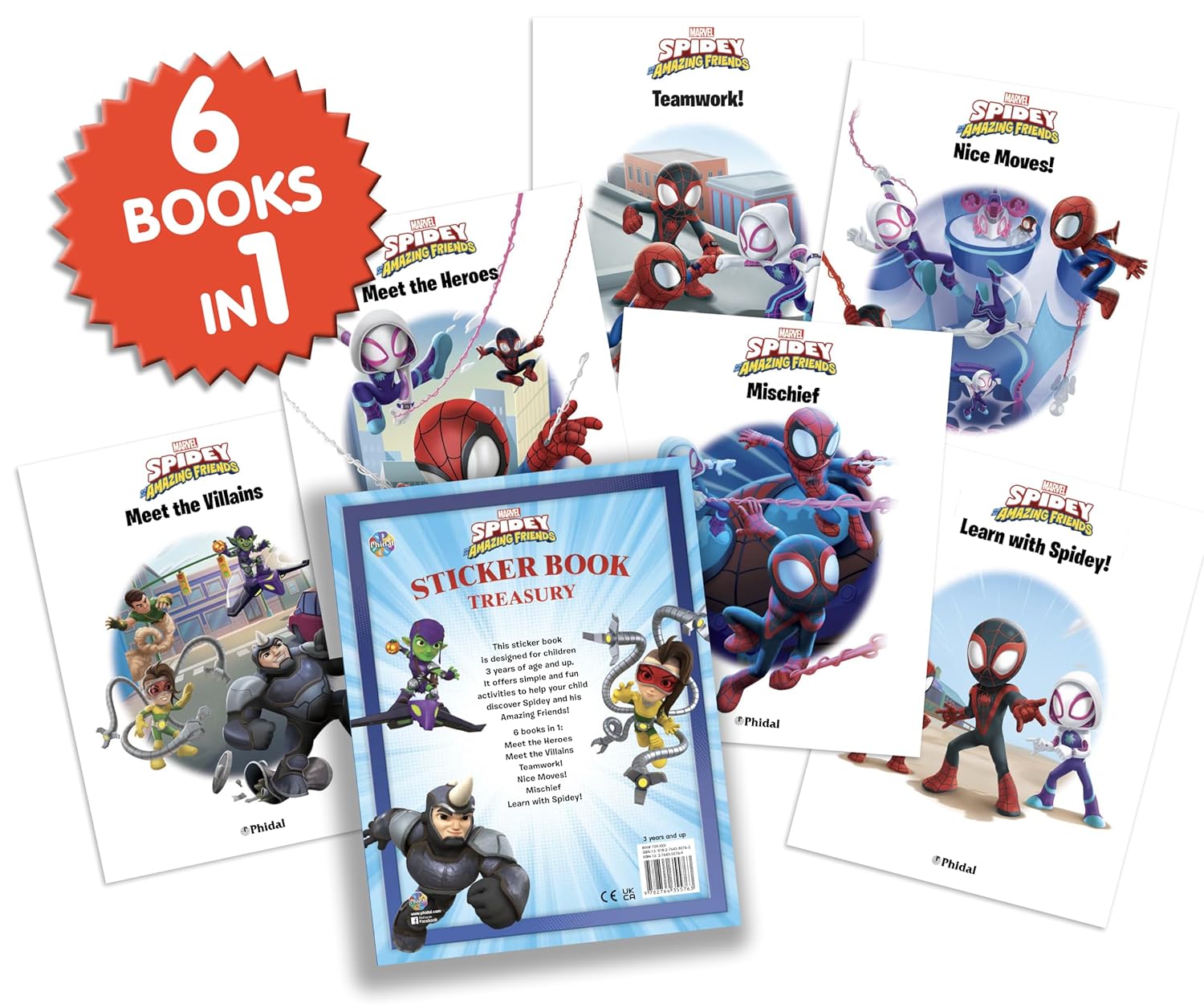 Marvel Spidey & Friends Sticker Book Treasury Book