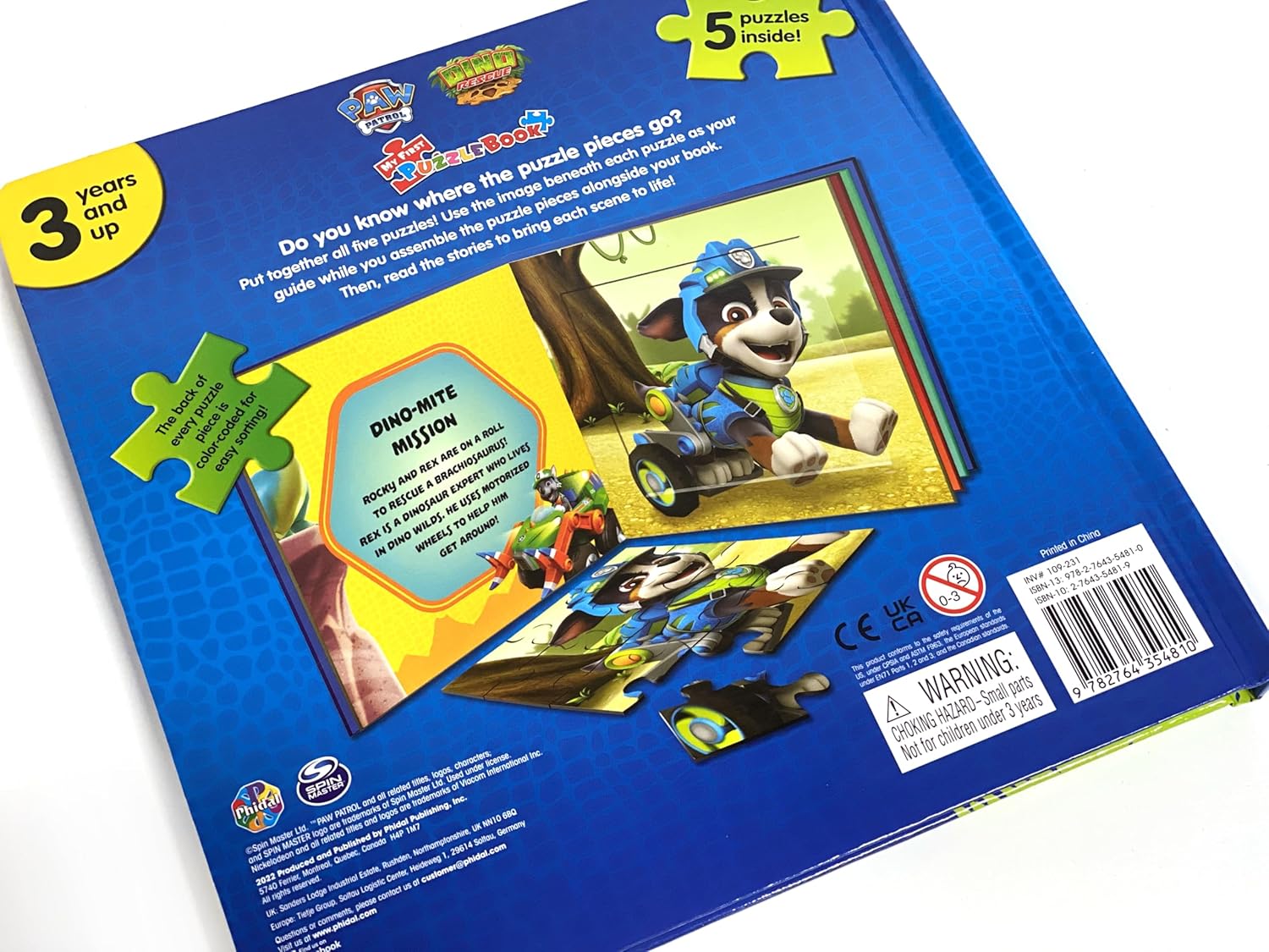 Nick Paw Patrol Dino Rescue My First Puzzle Book