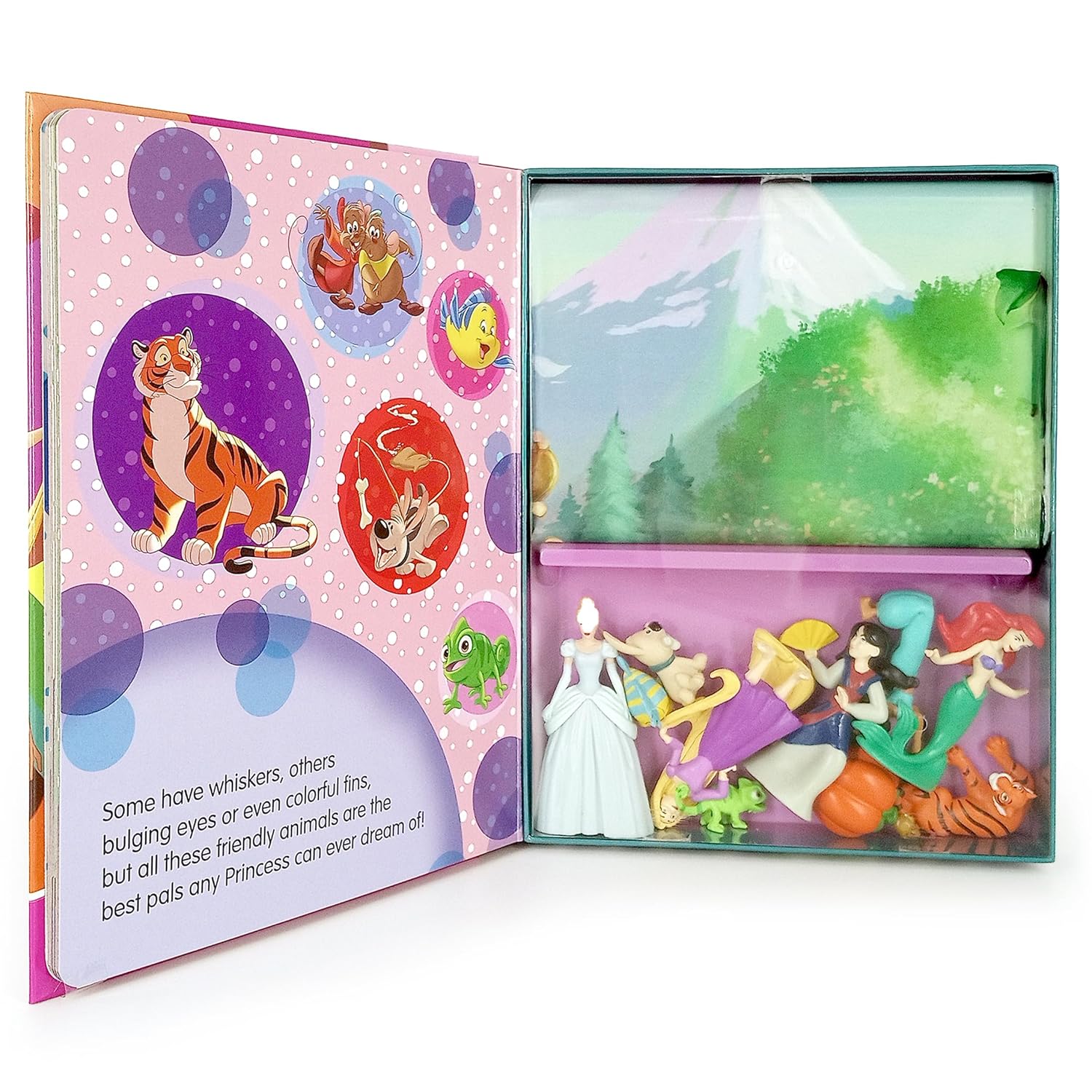 Disney Princess My Busy Books - Storybook, 10 figurines, playmat