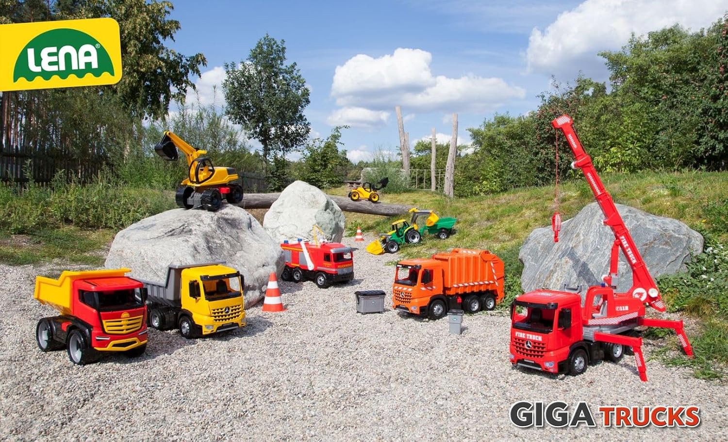 Lena - Giga Trucks Ride-On Giant Excavator