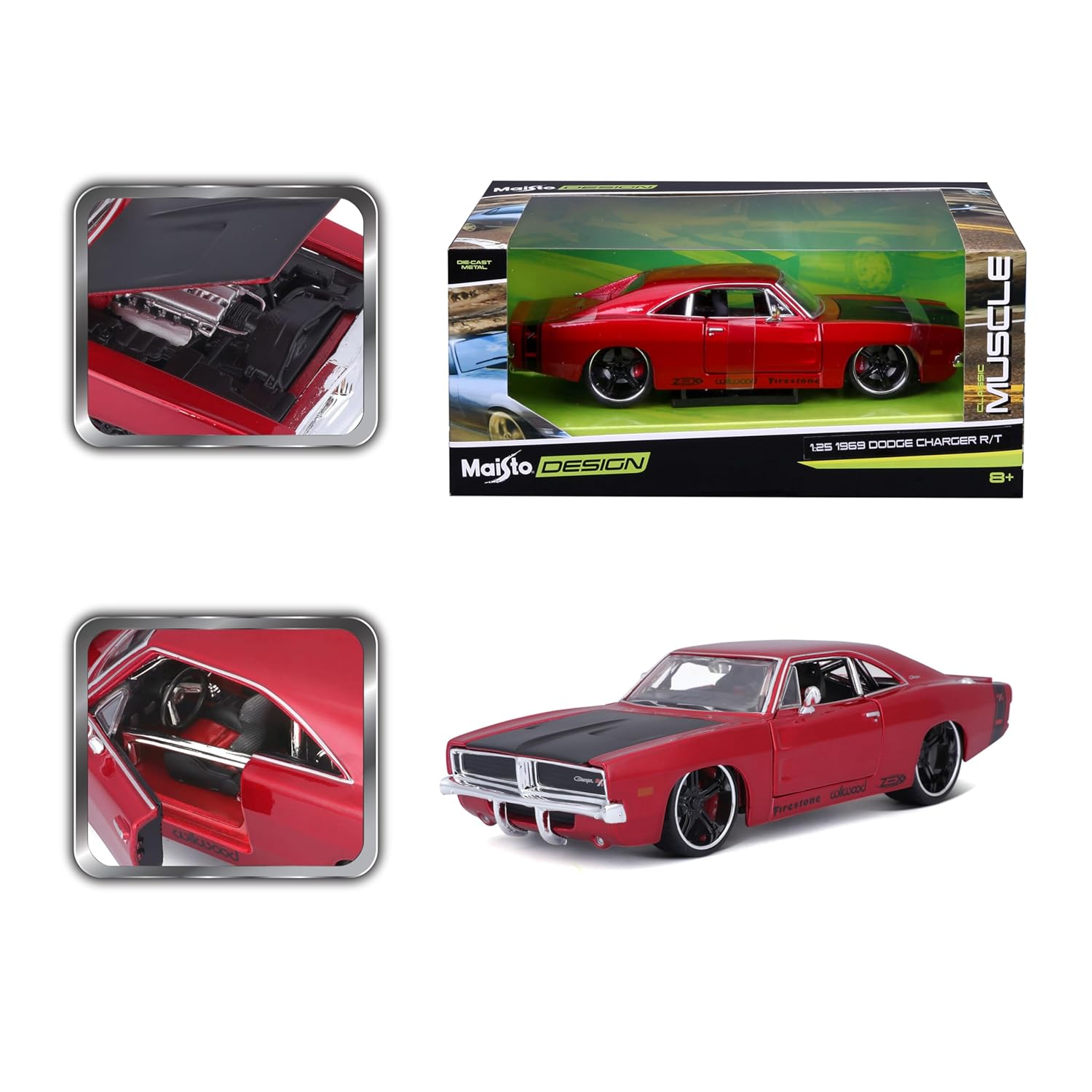 1:25 Design Classic Muscle - 1969 Dodge Charger R/T