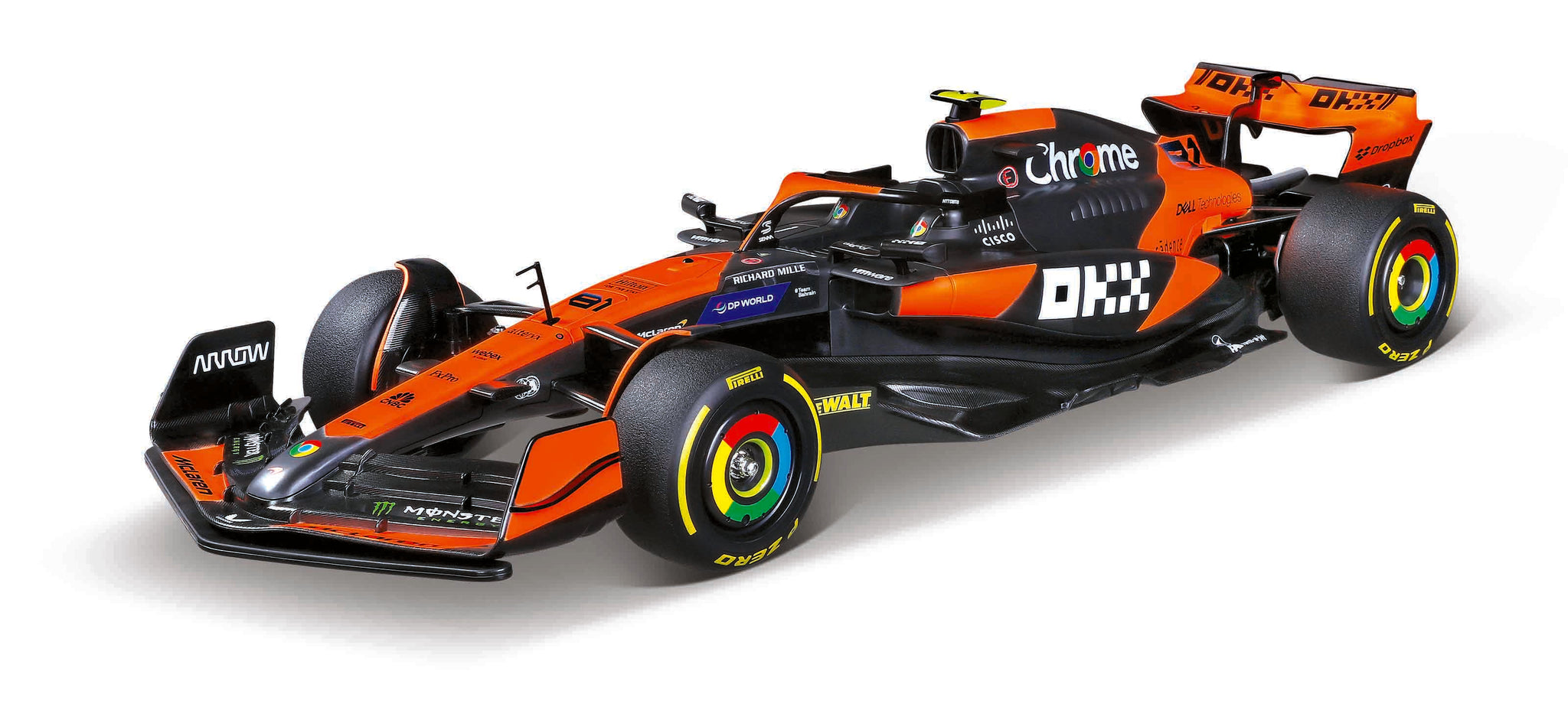 Maisto 1:10 Scale Remote Control McLaren MCL38 F1 Formula Racing Car, 2.4GHz RC Toy Replica (Item No. 82777)