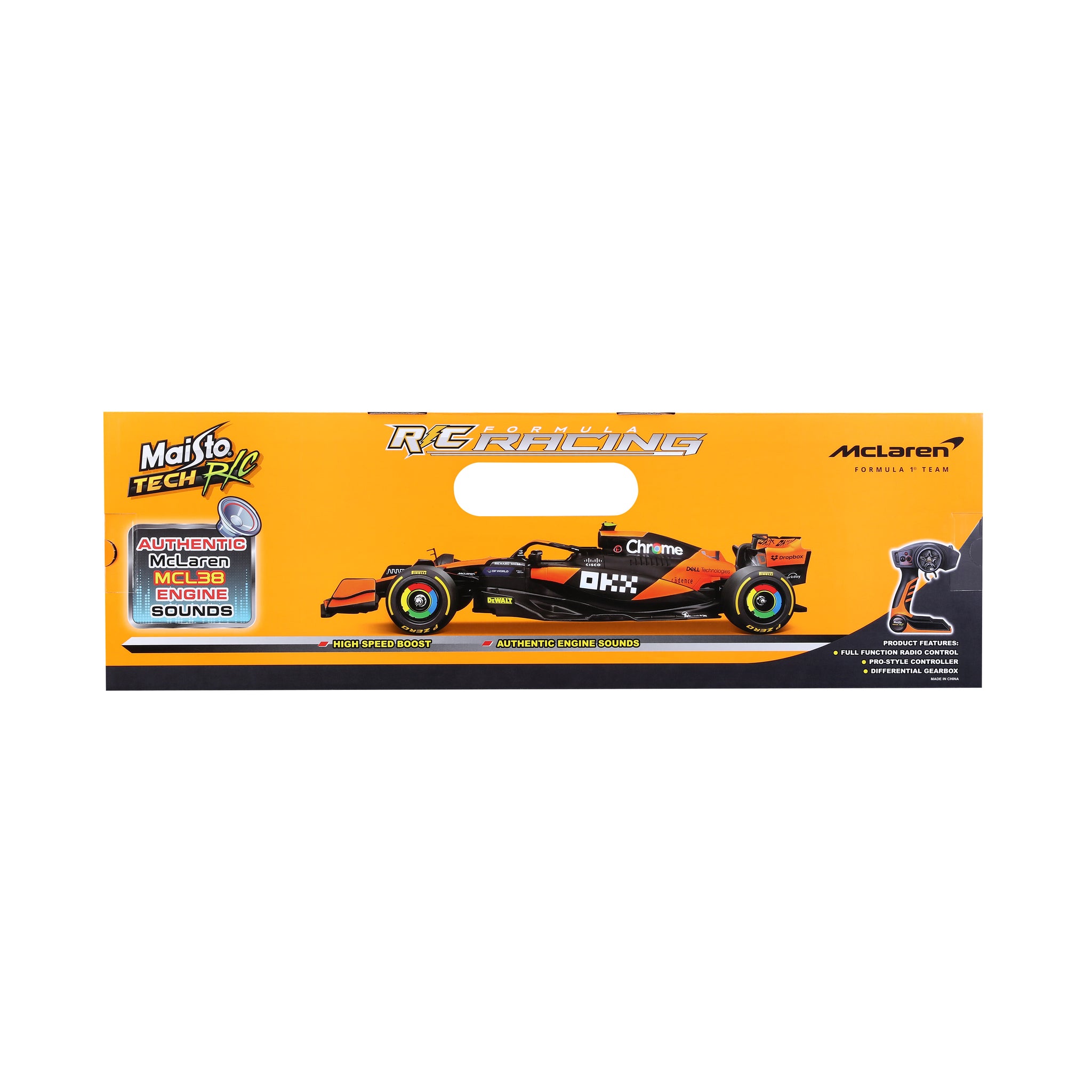 Maisto 1:10 Scale McLaren MCL38 Formula 1 Remote Control Race Car
