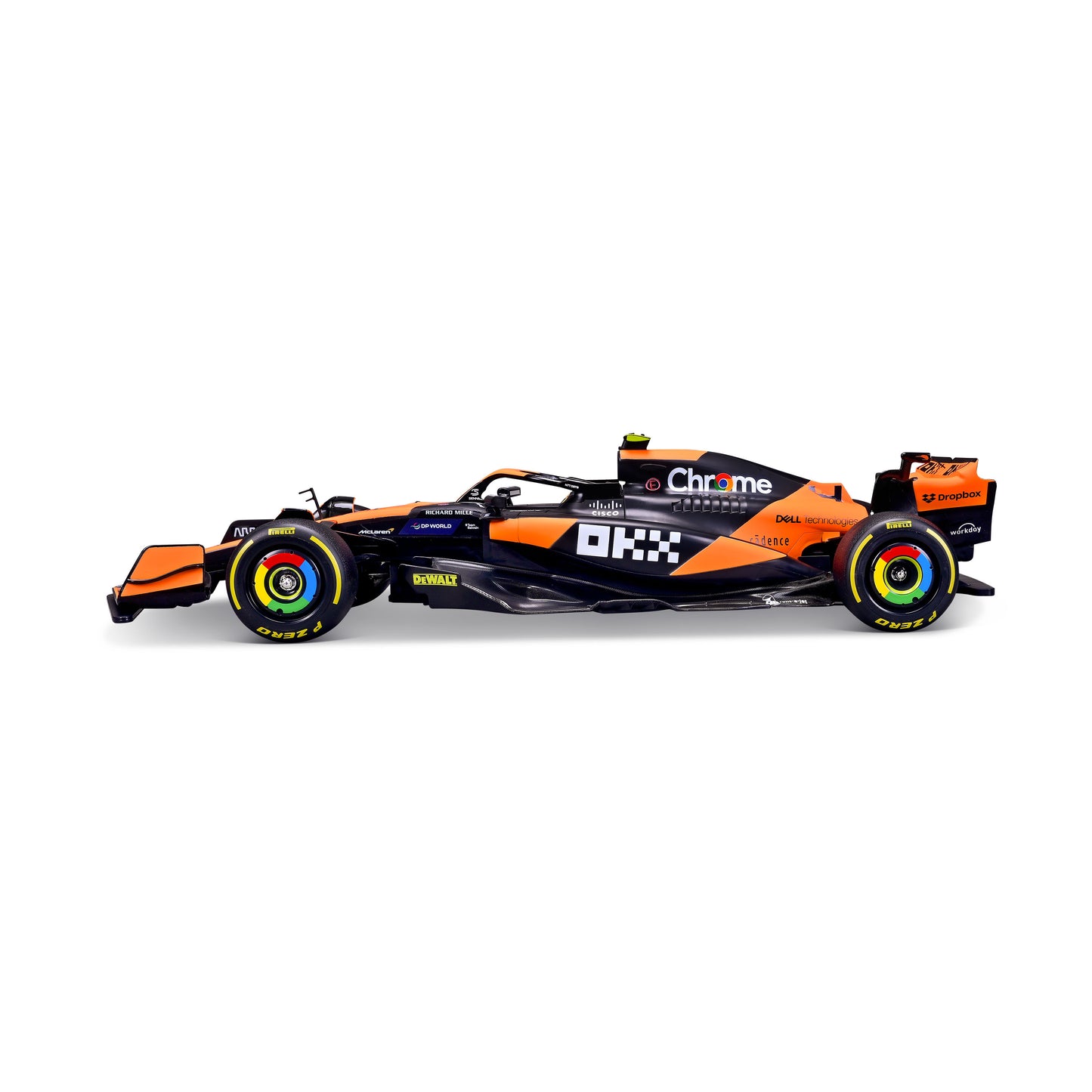 Maisto 1:10 Scale Remote Control McLaren MCL38 F1 Formula Racing Car, 2.4GHz RC Toy Replica (Item No. 82777)