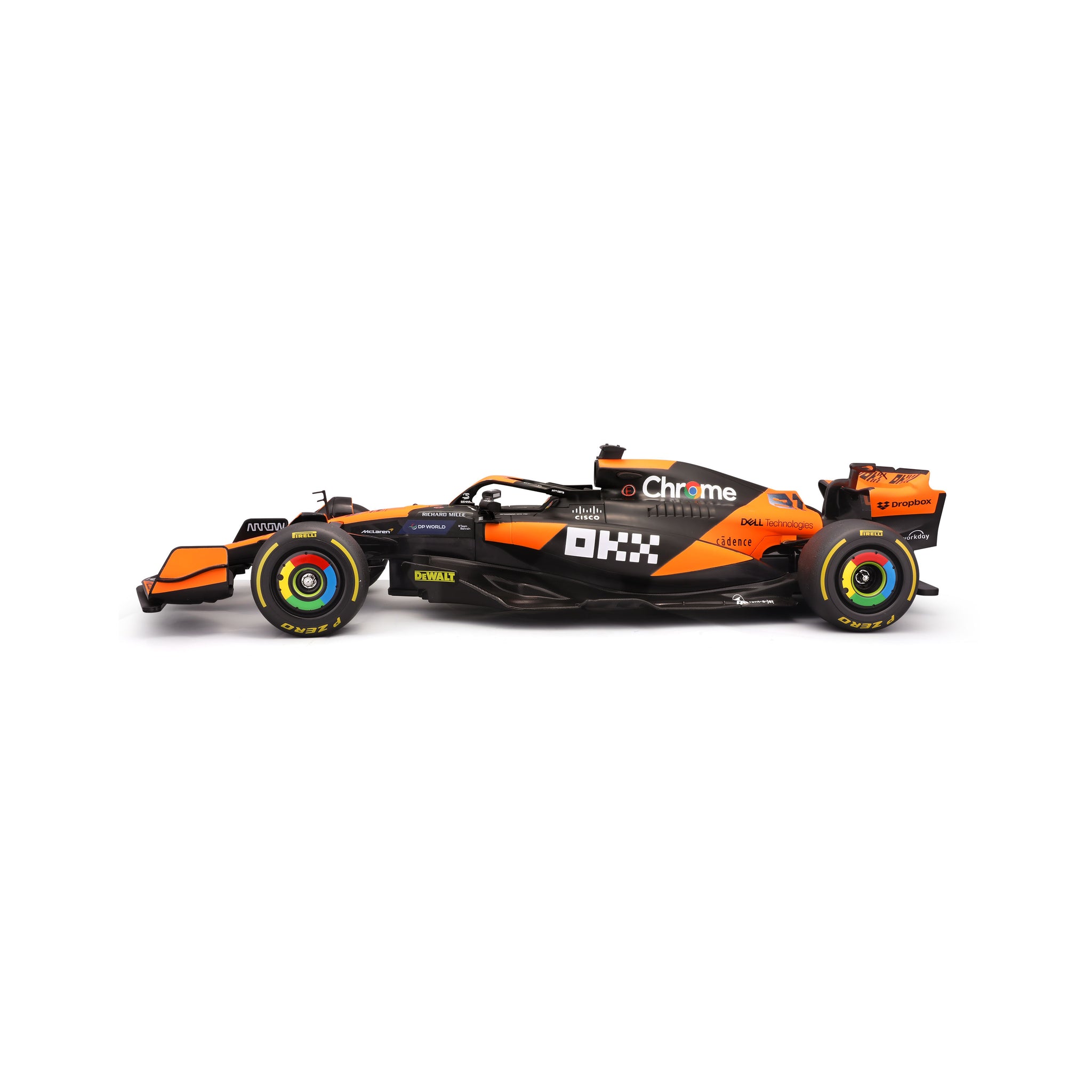Maisto 1:10 Scale Remote Control McLaren MCL38 F1 Formula Racing Car, 2.4GHz RC Toy Replica (Item No. 82777)