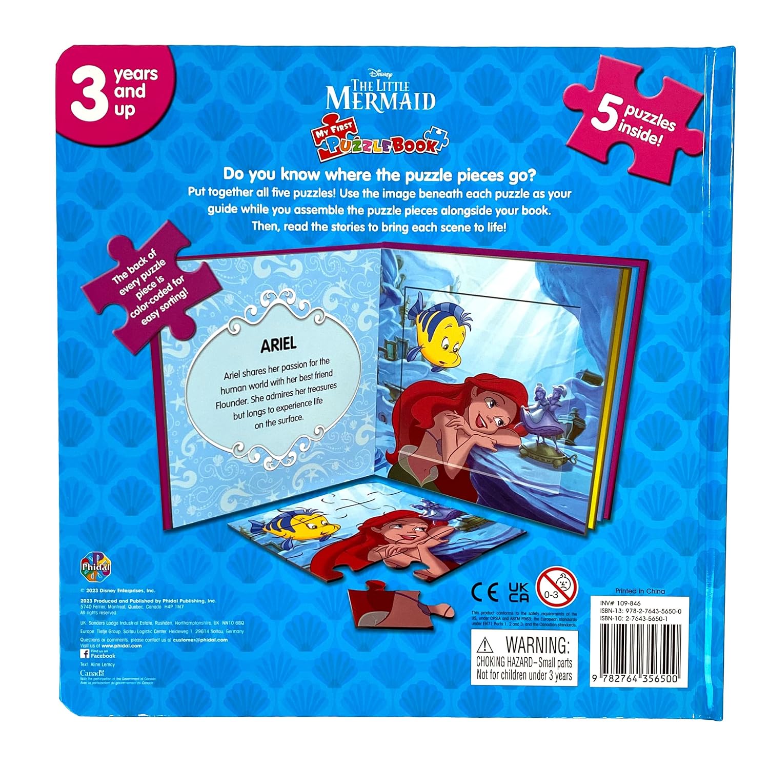 Disney Little Mermaid Classic My First Puzzle Book