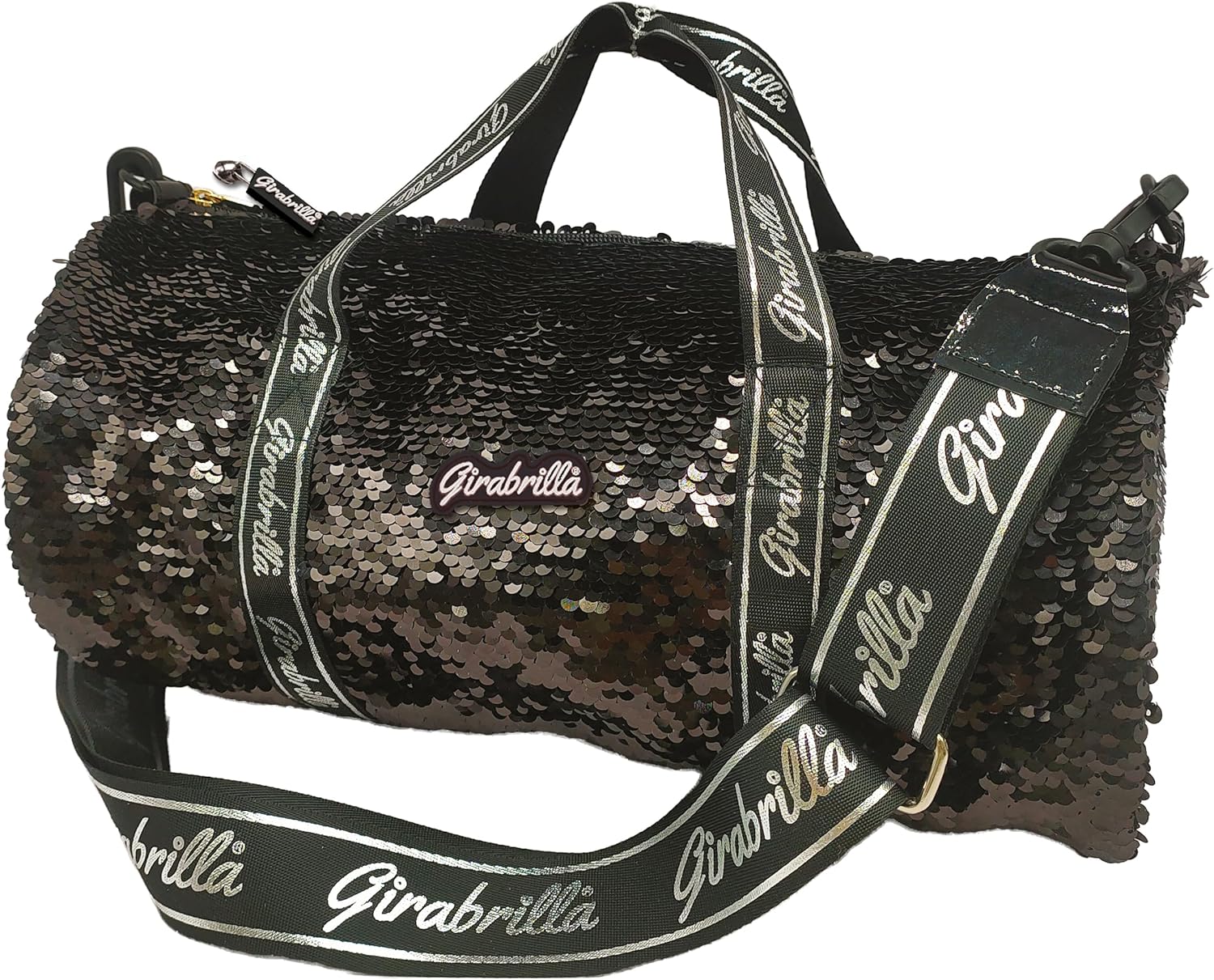 Girabrilla - Sport Bag With Reversible Sequins - Black