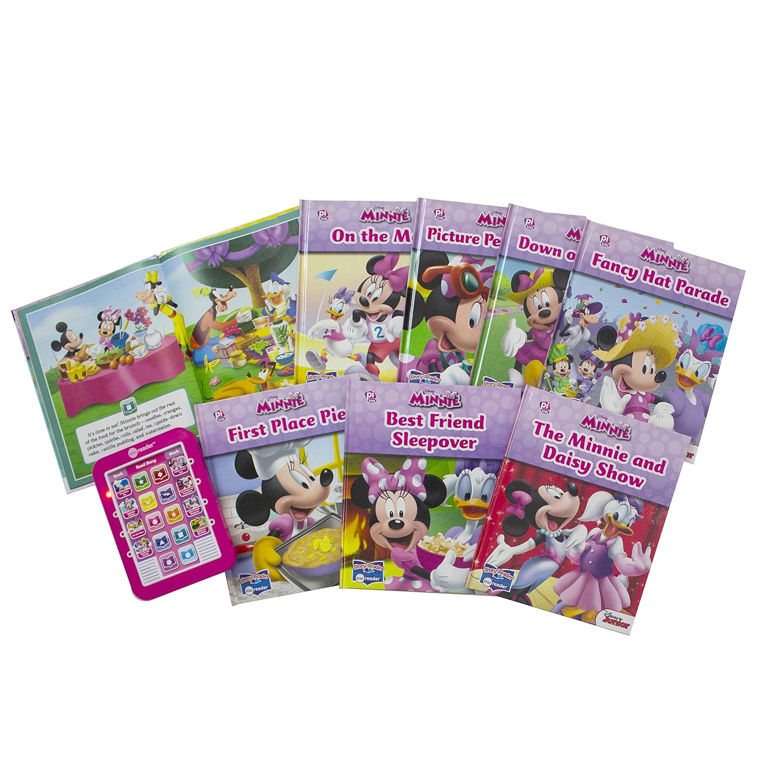 Minnie Electronic Reader & 8-Book Library