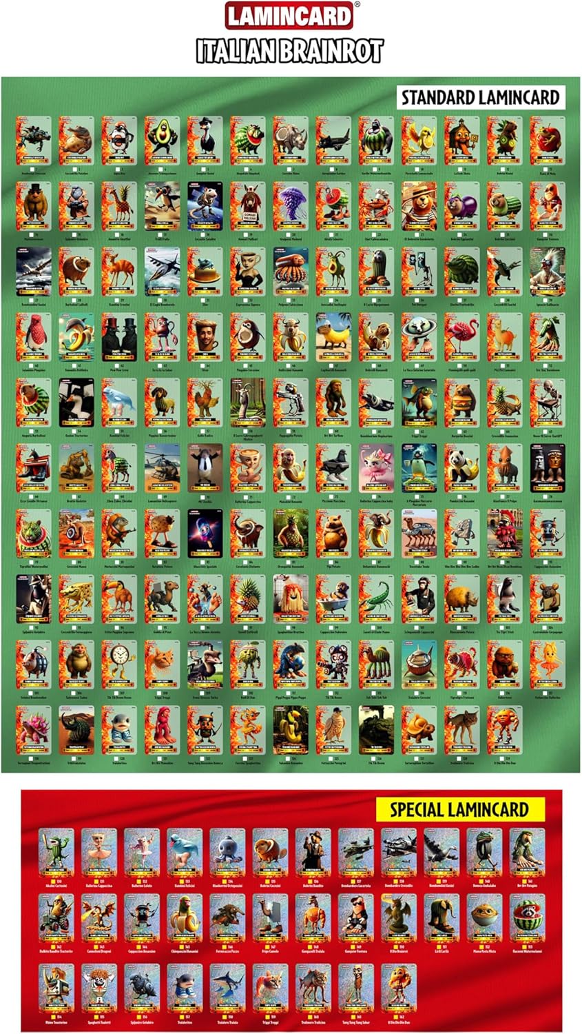 Lamincard Italian Brainrot