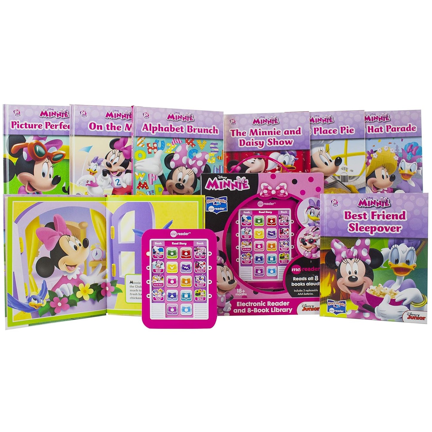 Minnie Electronic Reader & 8-Book Library