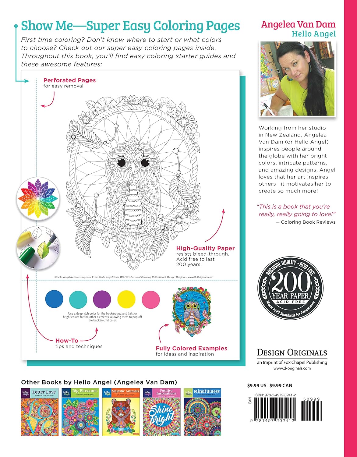 Hello Angel: Owls Wild & Whimsical
