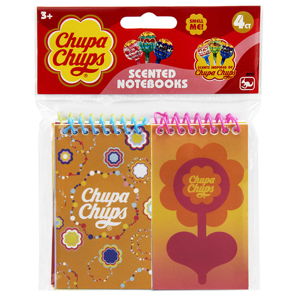 Kangaru - Chupa Chups Scented Mini Notebooks - Pack of 4
