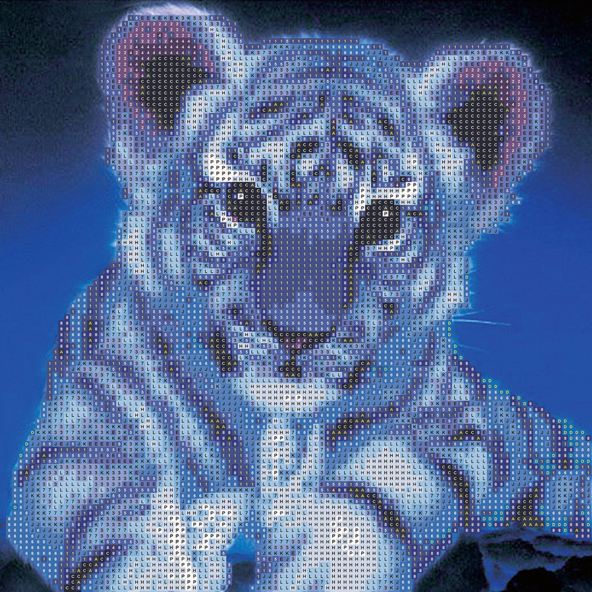 Hinkler Crystal Creations Canvas: White Tiger Cub Art/Craft Painting