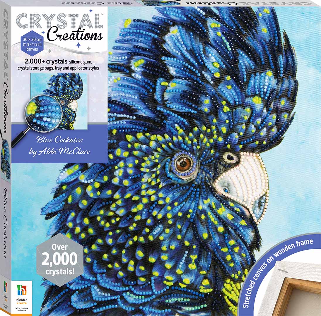 Hinkler Crystal Creations Canvas: Blue Cockatoo
